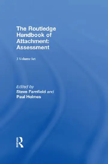 Cover of The Routledge Handbook of Attachment