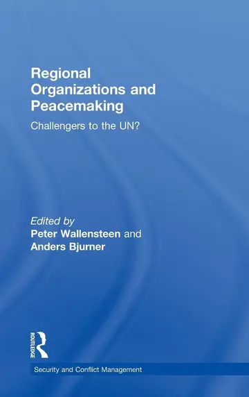 Cover of Regional Organizational and Peacemaking