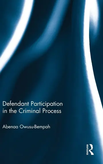 Cover of Defendant Participation in the Criminal Process