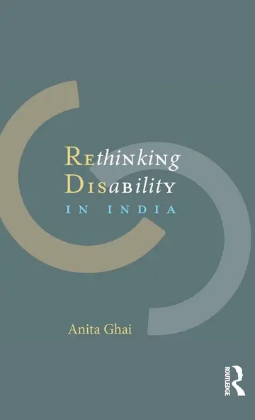 Cover of Rethinking Disability in India
