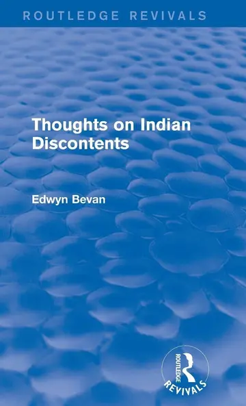 Cover of Thoughts on Indian Discontents