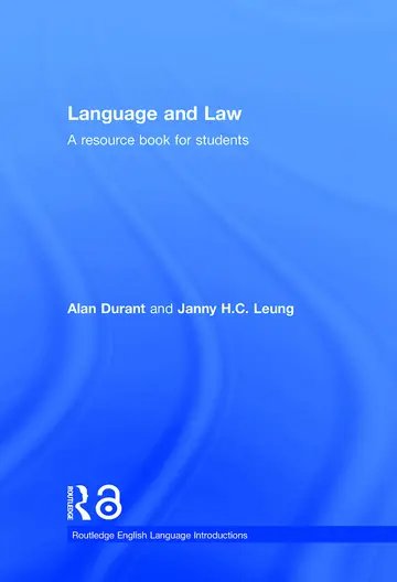 Cover of Language and Law