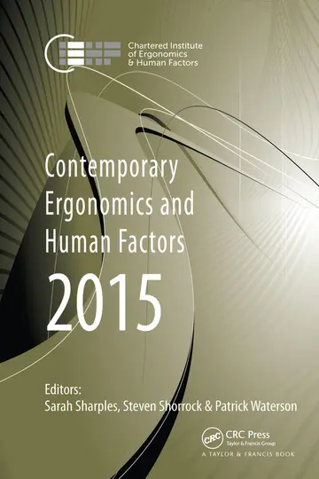 Cover of Contemporary Ergonomics and Human Factors 2015