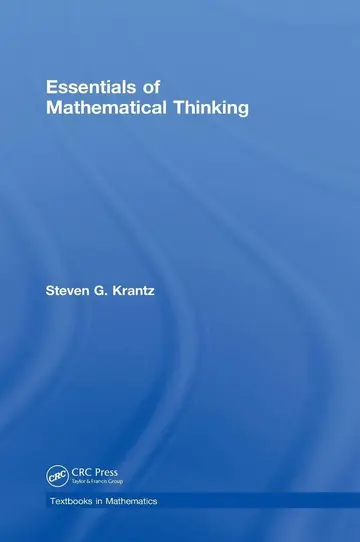 Cover of Essentials of Mathematical Thinking