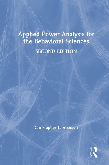 Cover of Applied Power Analysis for the Behavioral Sciences