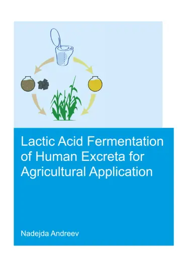 Cover of Lactic acid fermentation of human excreta for agricultural application