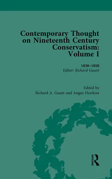 Cover of Contemporary Thought on Nineteenth Century Conservatism