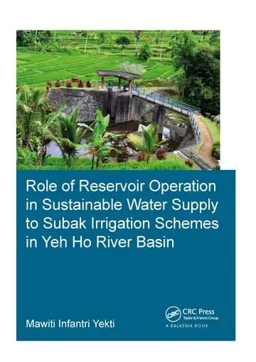 Cover of Role of Reservoir Operation in Sustainable Water Supply to Subak Irrigation Schemes in Yeh Ho River Basin