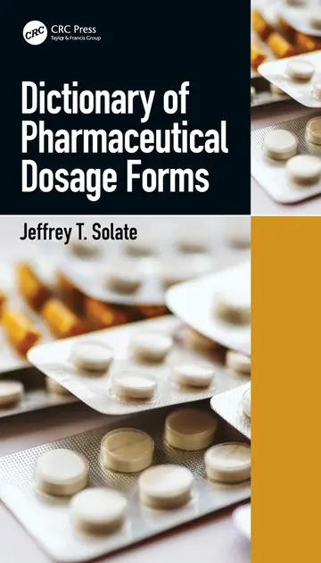 Cover of Dictionary of Pharmaceutical Dosage Forms