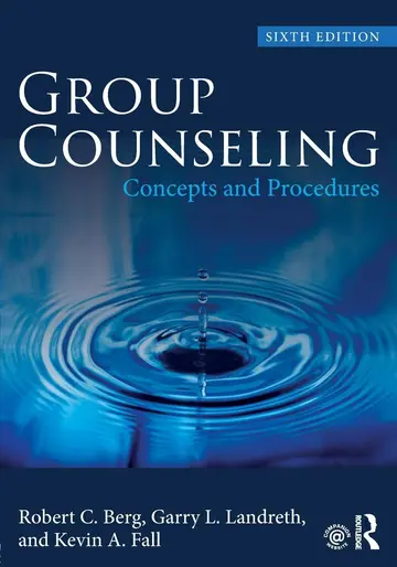 Cover of Group Counselling Concepts and Procedures 6Ed