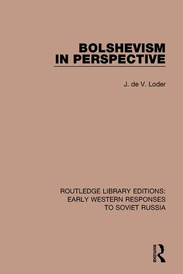 Cover of Bolshevism in Perspective