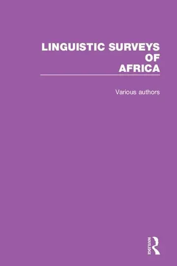 Cover of Linguistic Surveys of Africa