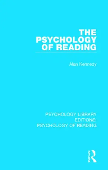 Cover of The Psychology of Reading