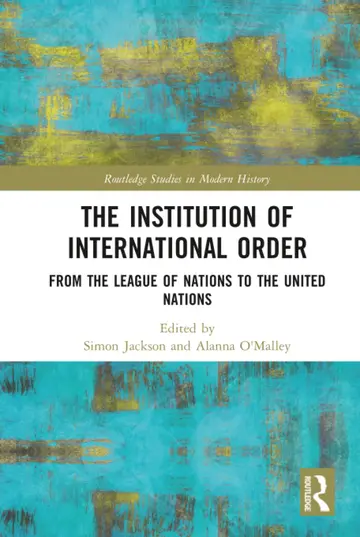 Cover of The Institution of International Order