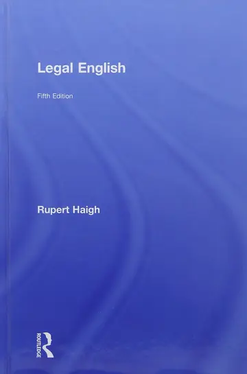 Cover of Legal English