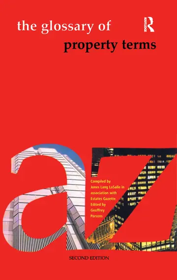 Cover of The Glossary of Property Terms