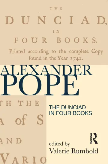 Cover of The Dunciad in Four Books