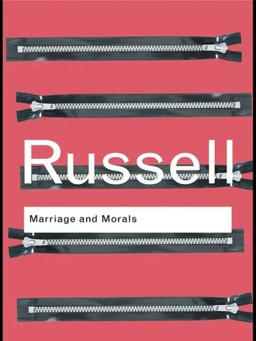 Cover of Marriage and Morals