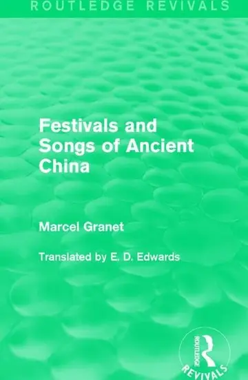 Cover of Festivals and Songs of Ancient China
