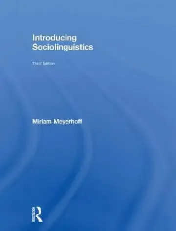 Cover of Introducing Sociolinguistics