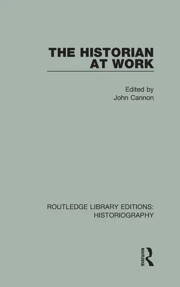 Cover of The Historian at Work