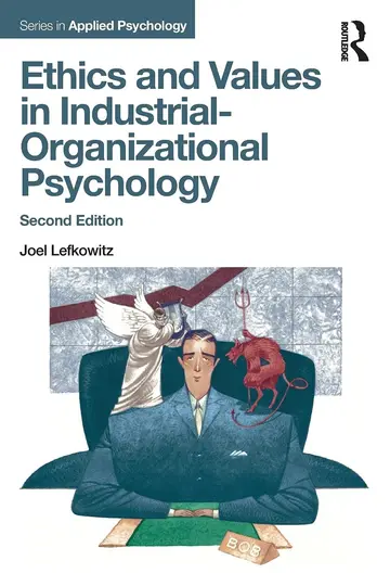 Cover of Ethics and Values in Industrial-Organizational Psychology, Second Edition
