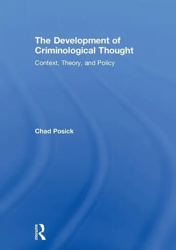 Cover of The Development of Criminological Thought