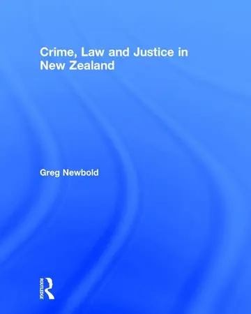 Cover of Crime, Law and Justice in New Zealand