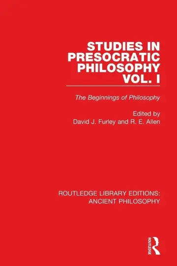 Cover of Studies in Presocratic Philosophy