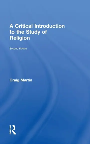 Cover of A Critical Introduction to the Study of Religion