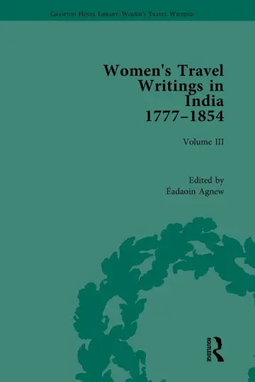 Cover of Women's Travel Writings in India 1777-1845