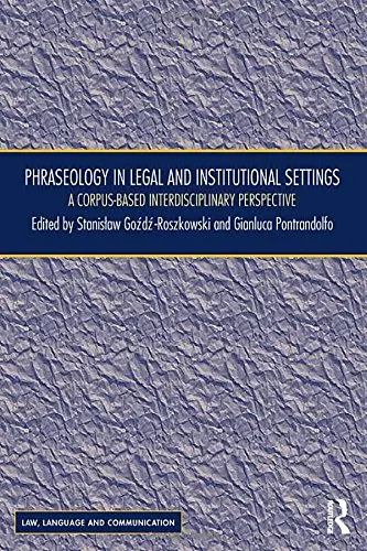 Cover of Phraseology in Legal and Institutional Settings