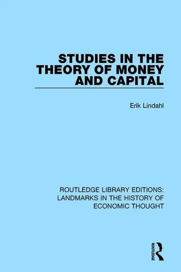 Cover of Studies in the Theory of Money and Capital