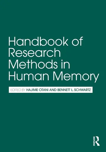 Cover of Handbook of Research Methods in Human Memory