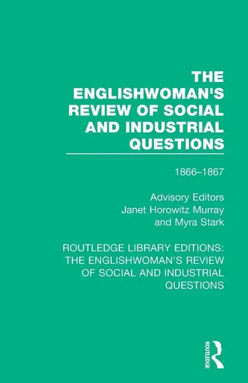 Cover of The Englishwoman's Review of Social and Industrial Questions