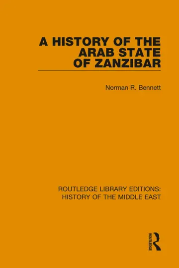 Cover of A History of the Arab State of Zanzibar