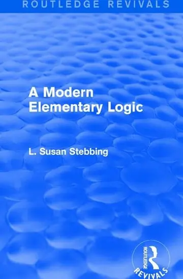 Cover of A Modern Elementary Logic