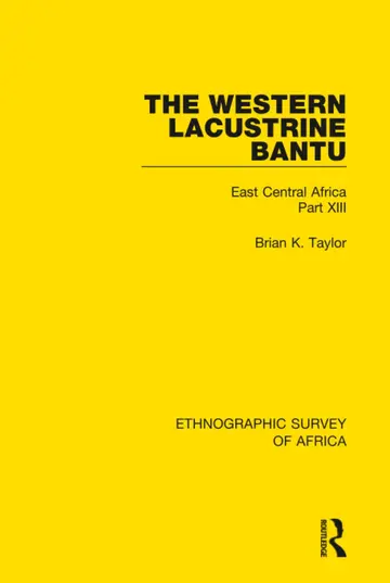 Cover of The Western Lacustrine Bantu