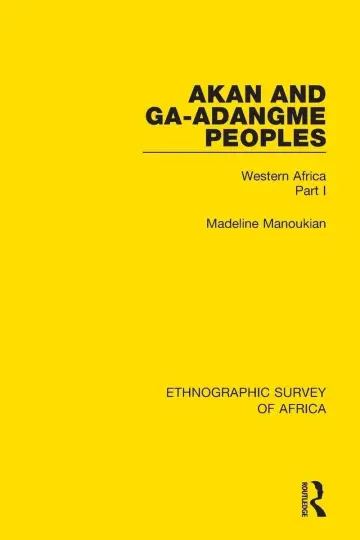 Cover of Akan and Ga-Adangme Peoples