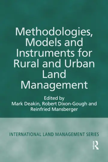 Cover of Methodologies, Models and Instruments for Rural and Urban Land Management