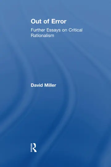 Cover of Out of Error