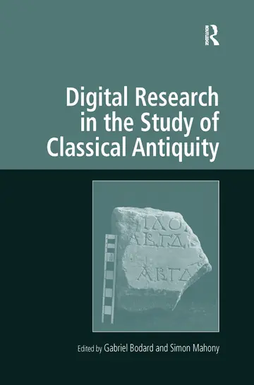 Cover of Digital Research in the Study of Classical Antiquity