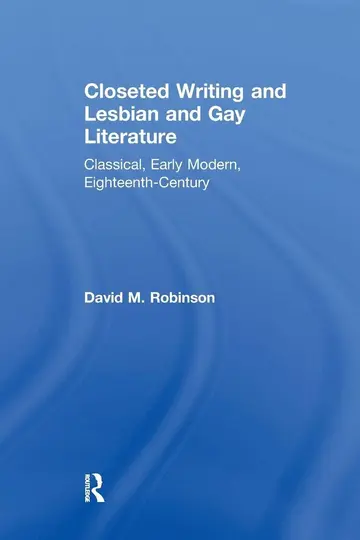 Cover of Closeted Writing and Lesbian and Gay Literature