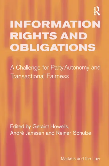 Cover of Information Rights and Obligations