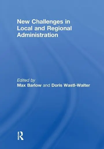 Cover of New Challenges in Local and Regional Administration
