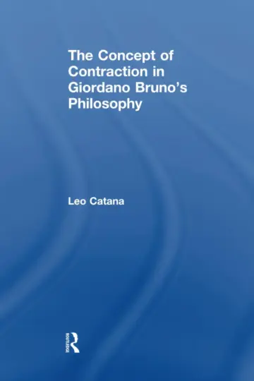 Cover of The Concept of Contraction in Giordano Bruno's Philosophy