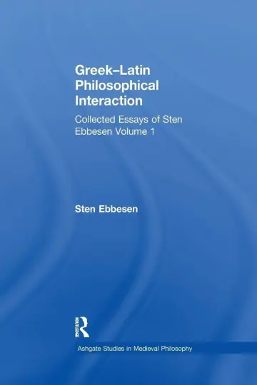 Cover of Greek–Latin Philosophical Interaction