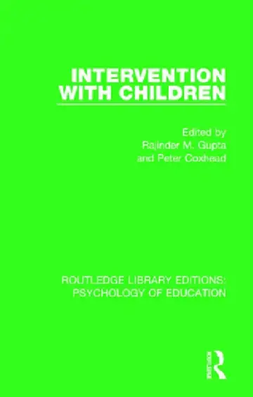 Cover of Intervention with Children
