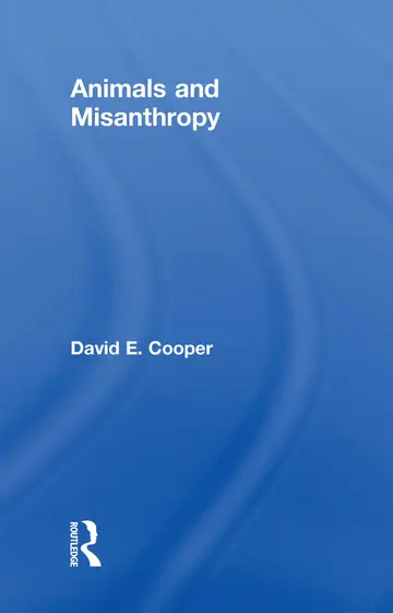 Cover of Animals and Misanthropy