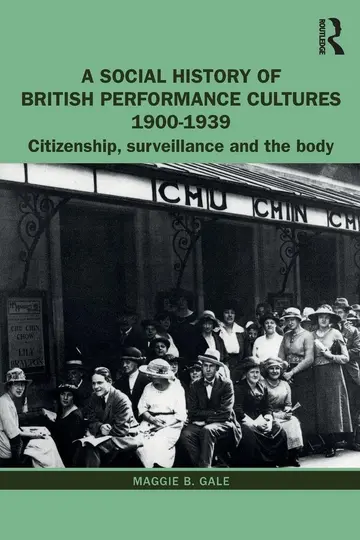 Cover of A Social History of British Performance Cultures 1900-1939